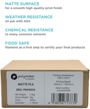 Matte PLA for Production