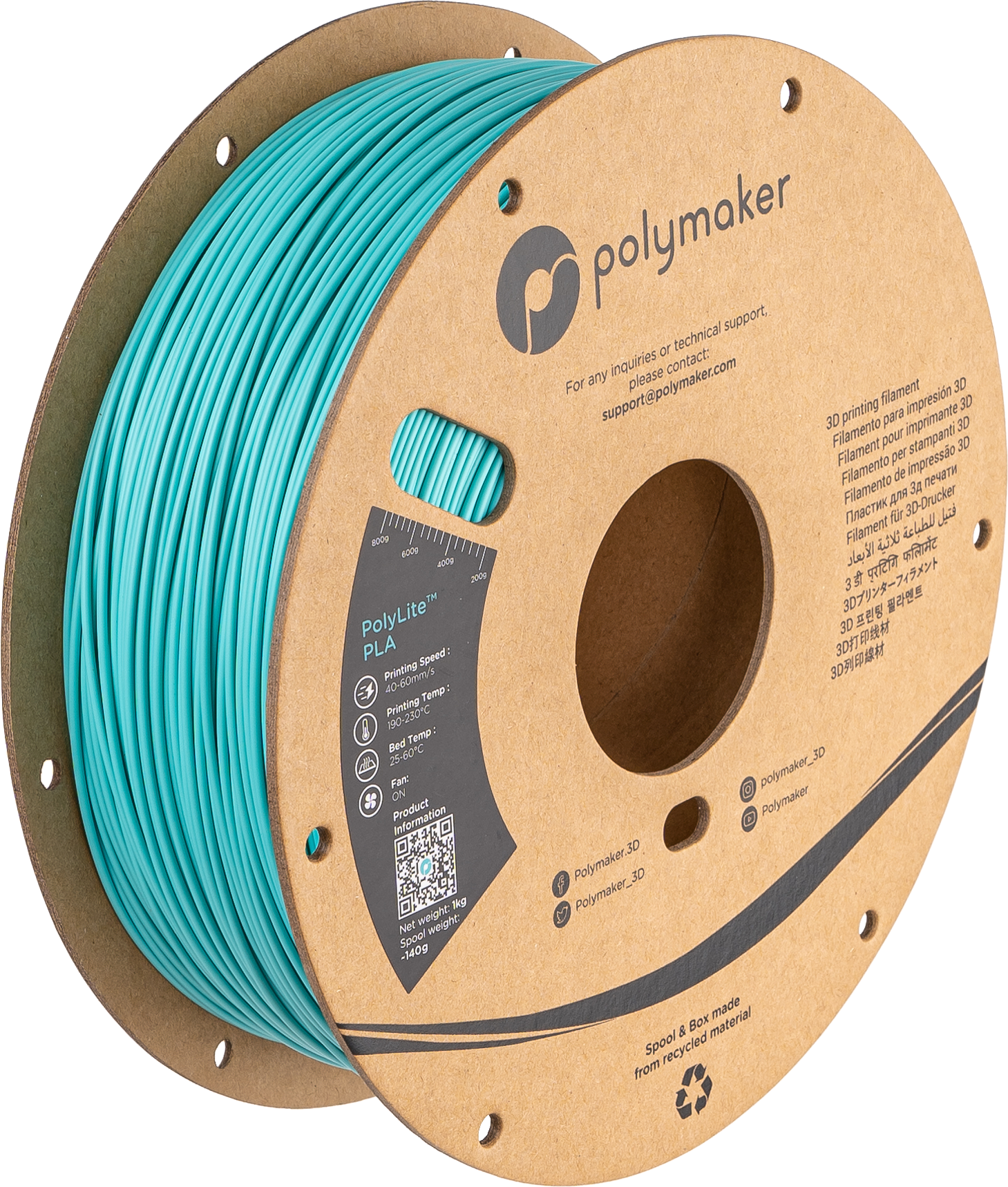 #color_Polymaker Teal (HEX Code - ⌗4CC0C7)