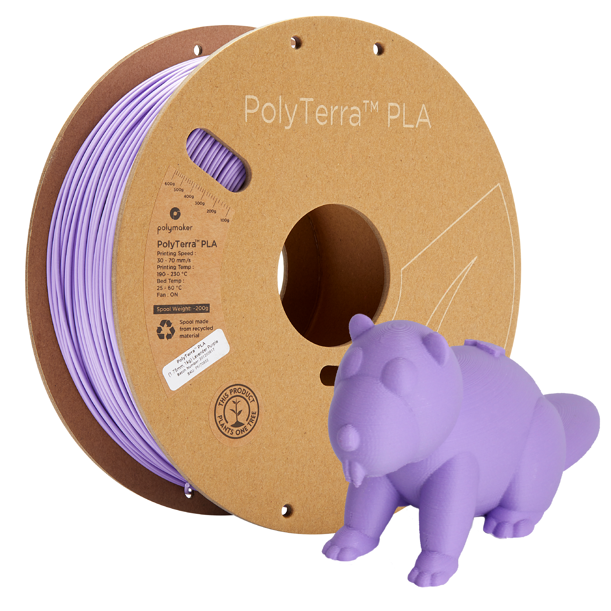Panchroma™ Matte PLA (Formerly PolyTerra™ PLA)