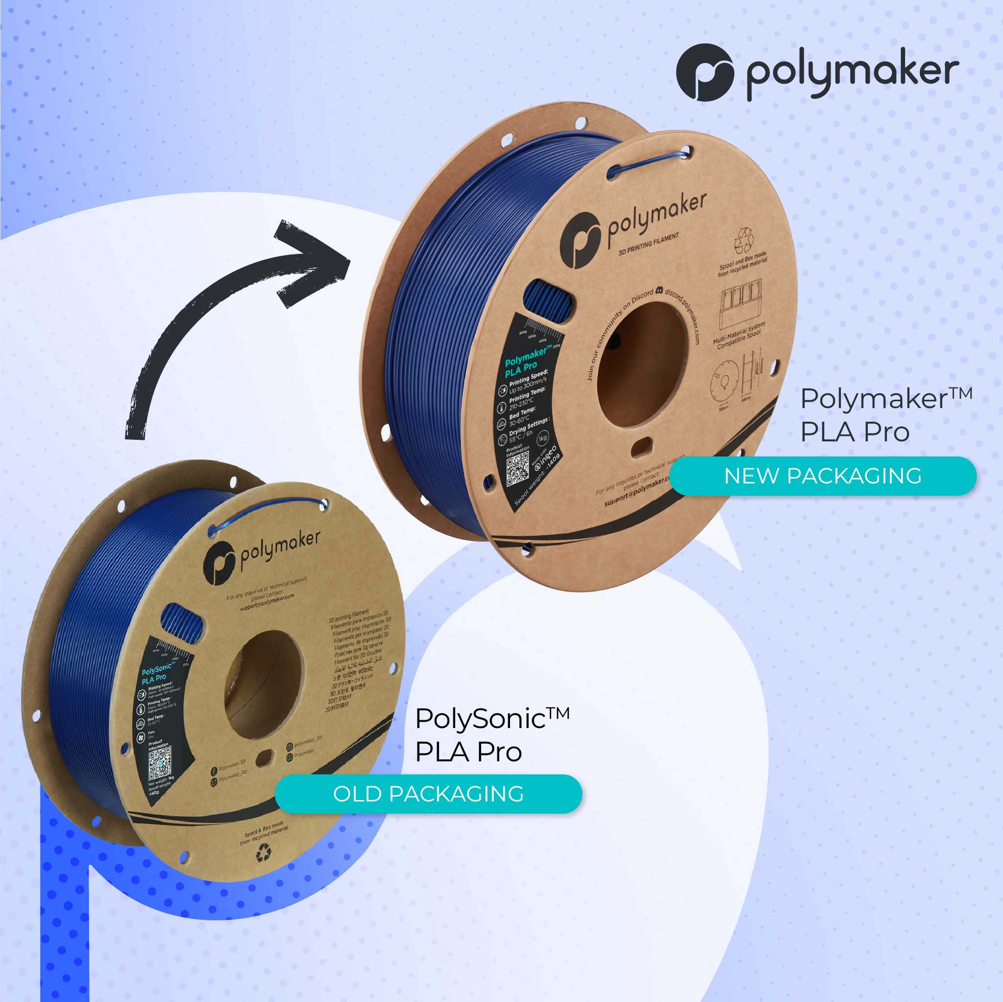 Polymaker™ PLA Pro (Formerly PolySonic™ PLA Pro)