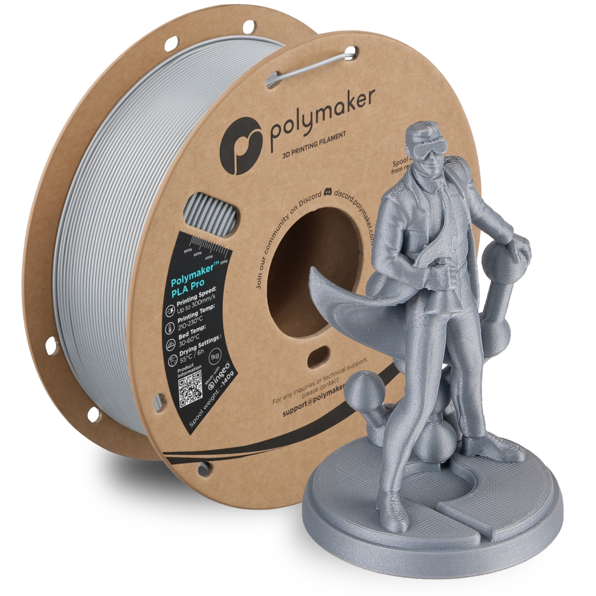 Polymaker™ PLA Pro (Formerly PolySonic™ PLA Pro)