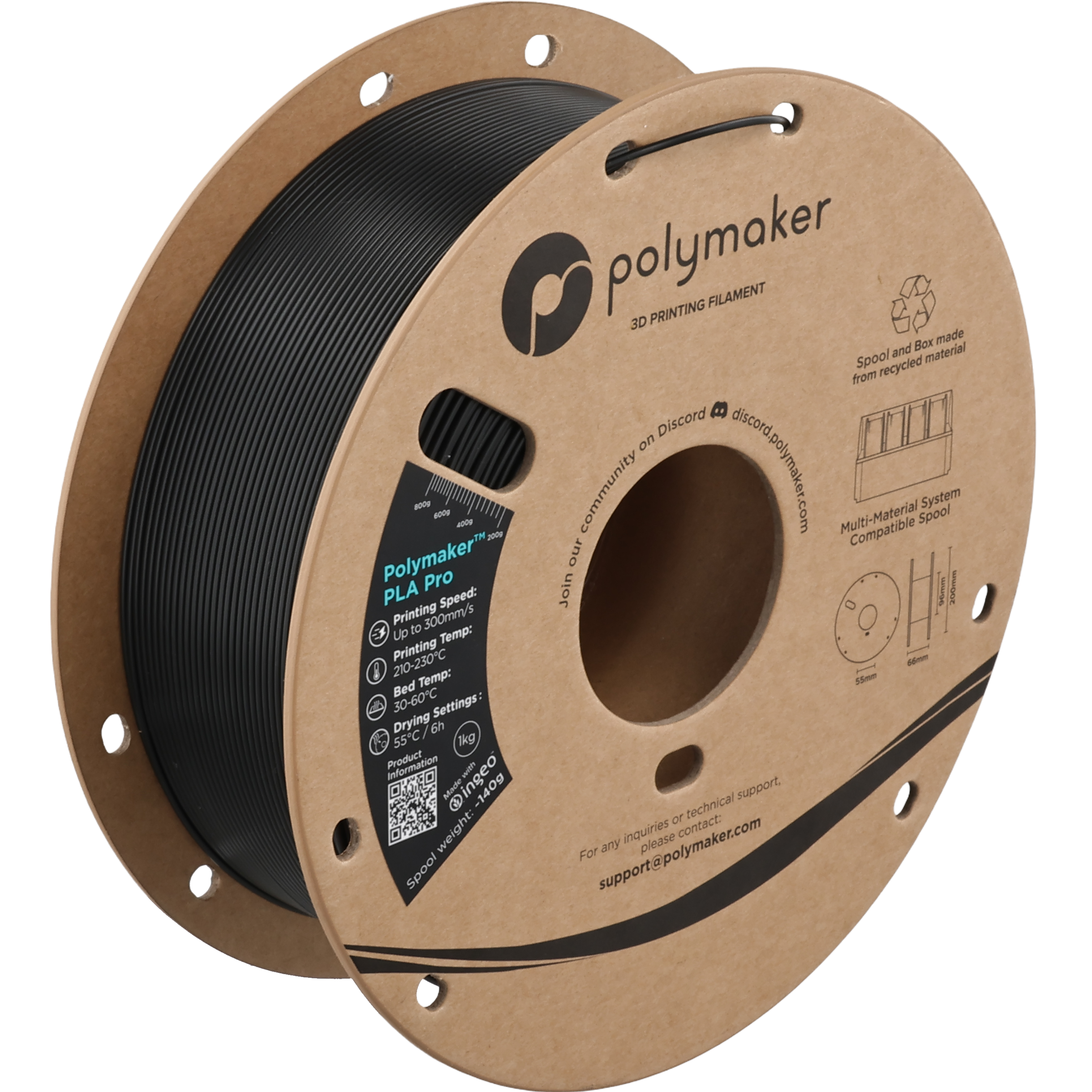 Polymaker™ PLA Pro (Formerly PolySonic™ PLA Pro)
