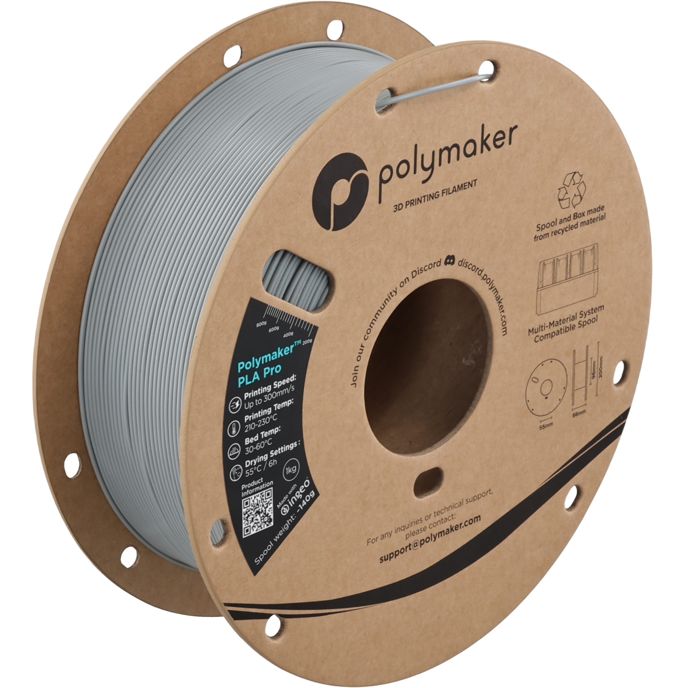 Polymaker™ PLA Pro (Formerly PolySonic™ PLA Pro)