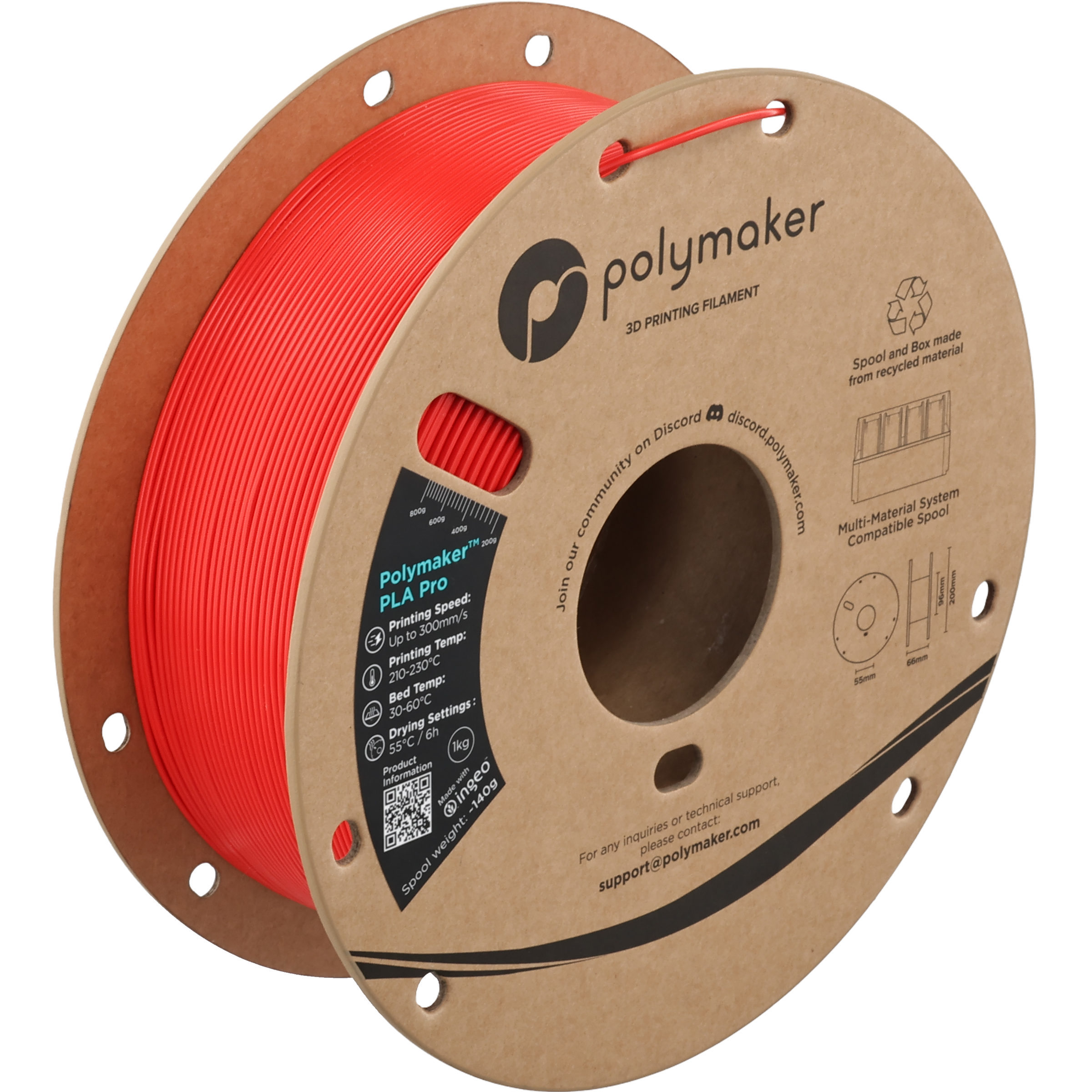 Polymaker™ PLA Pro (Formerly PolySonic™ PLA Pro)
