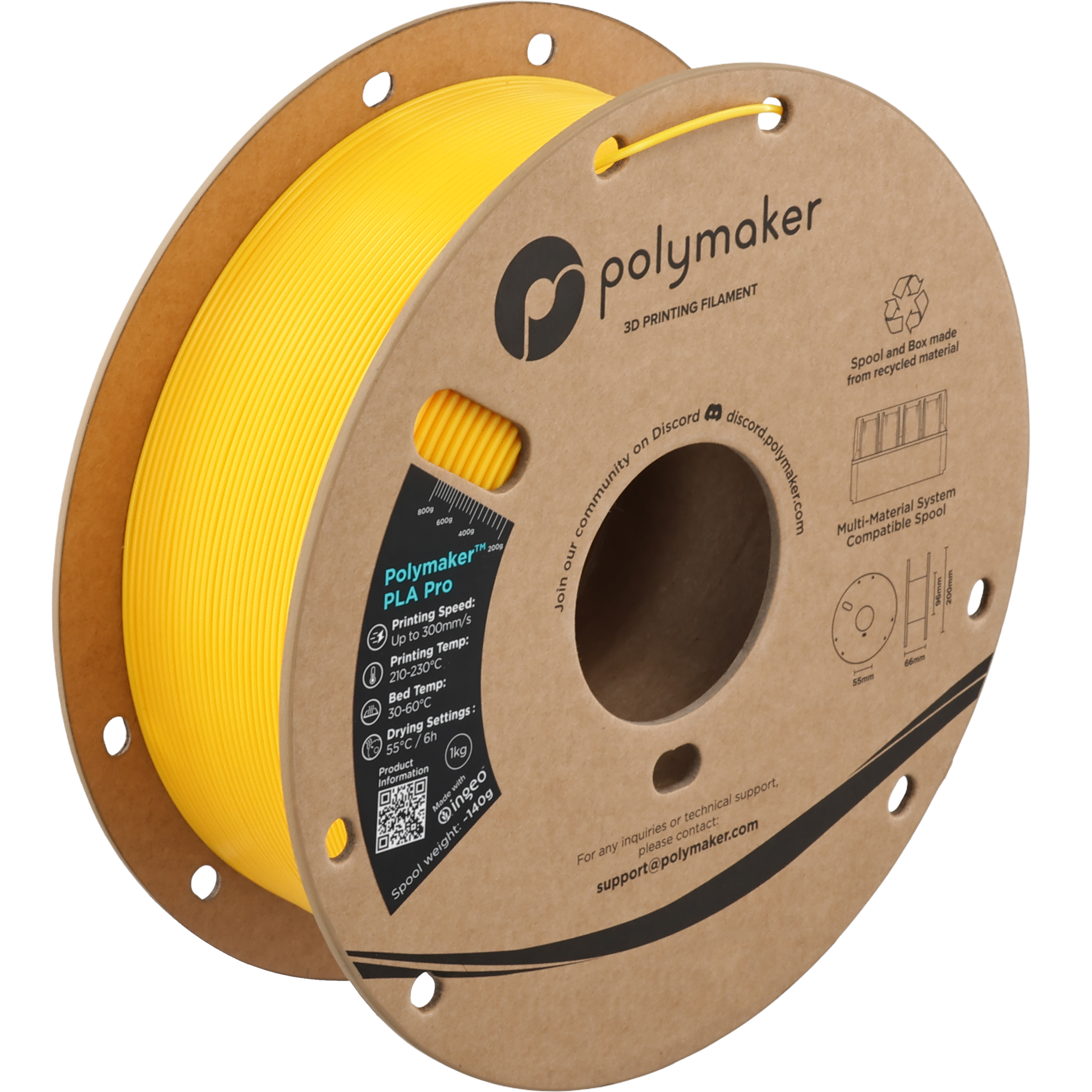 Polymaker™ PLA Pro (Formerly PolySonic™ PLA Pro)