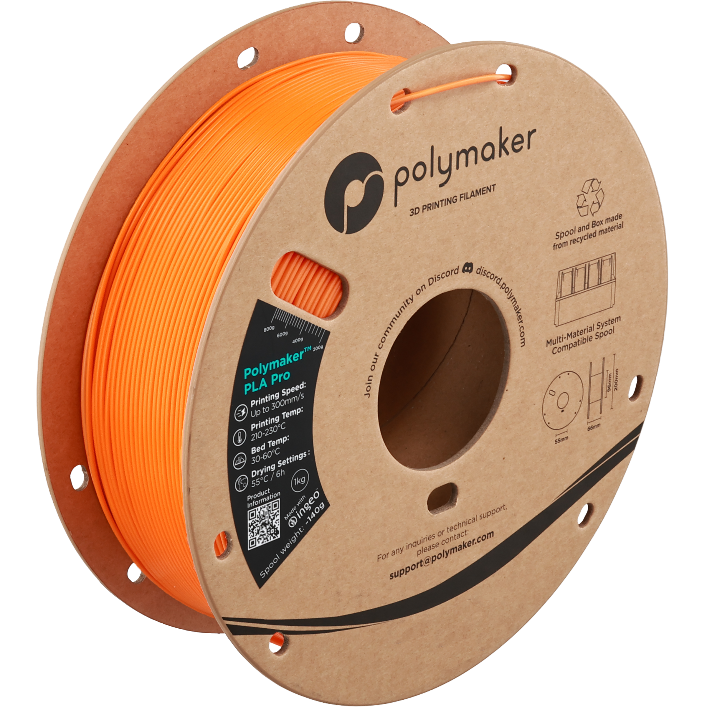 Polymaker™ PLA Pro (Formerly PolySonic™ PLA Pro)