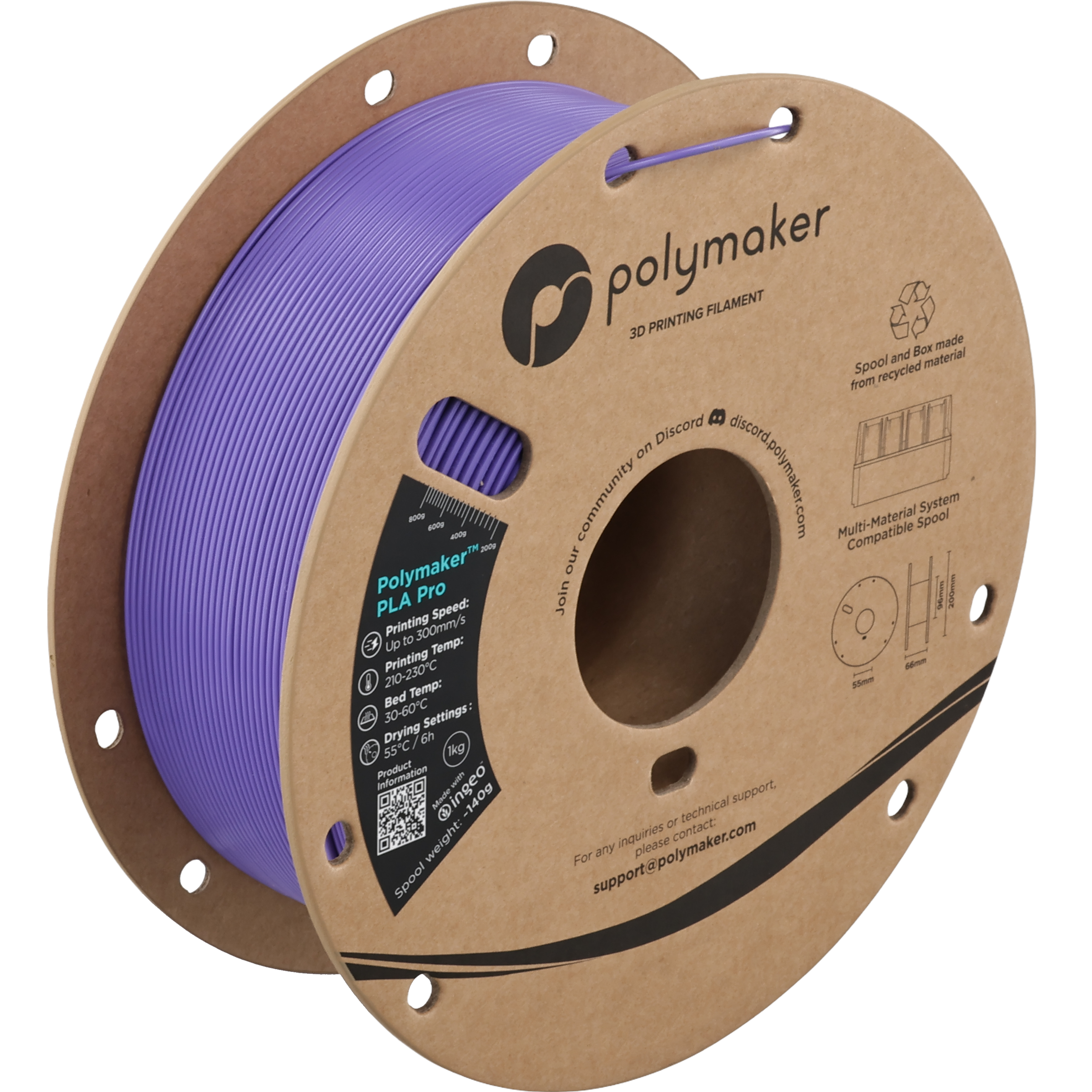 Polymaker™ PLA Pro (Formerly PolySonic™ PLA Pro)
