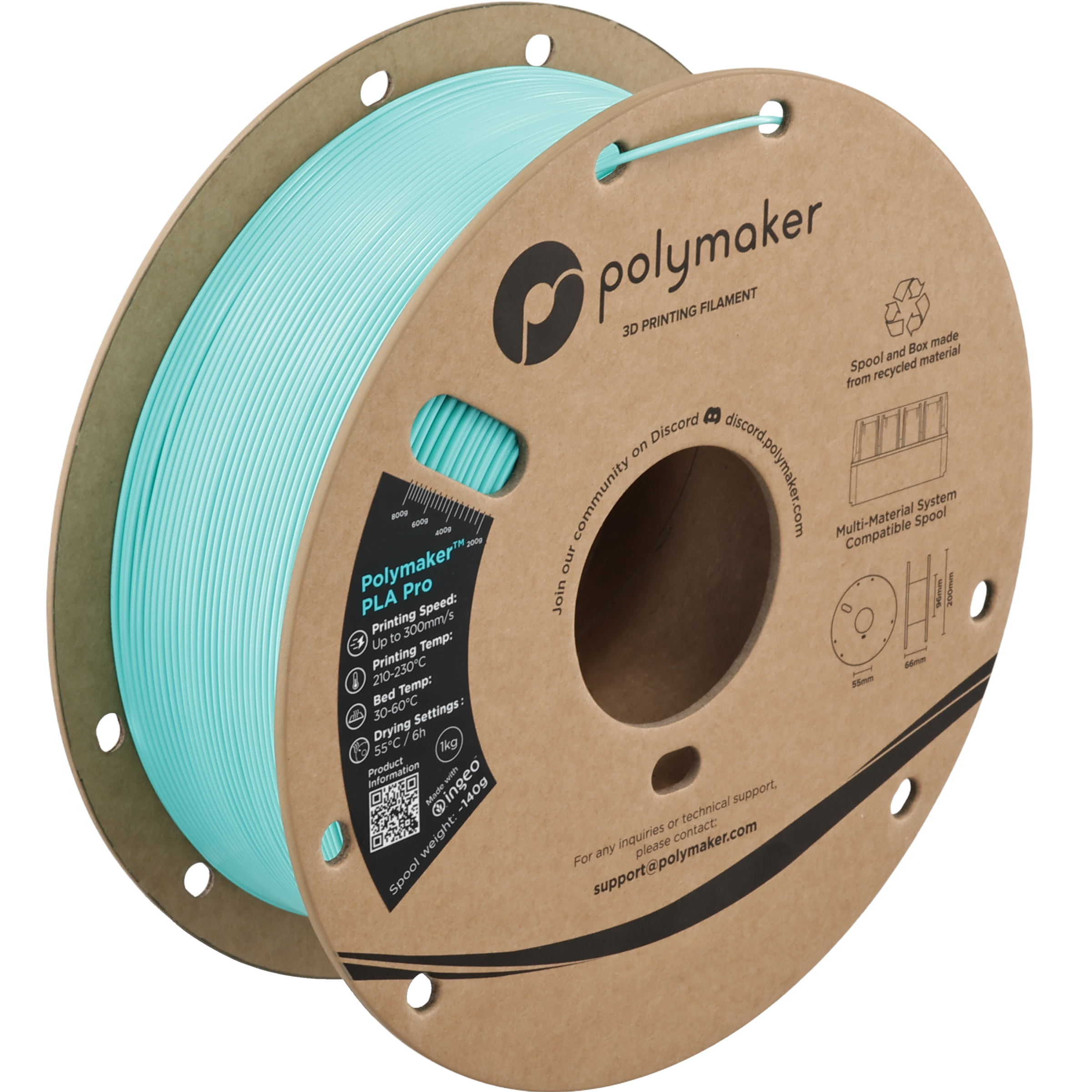 Polymaker™ PLA Pro (Formerly PolySonic™ PLA Pro)