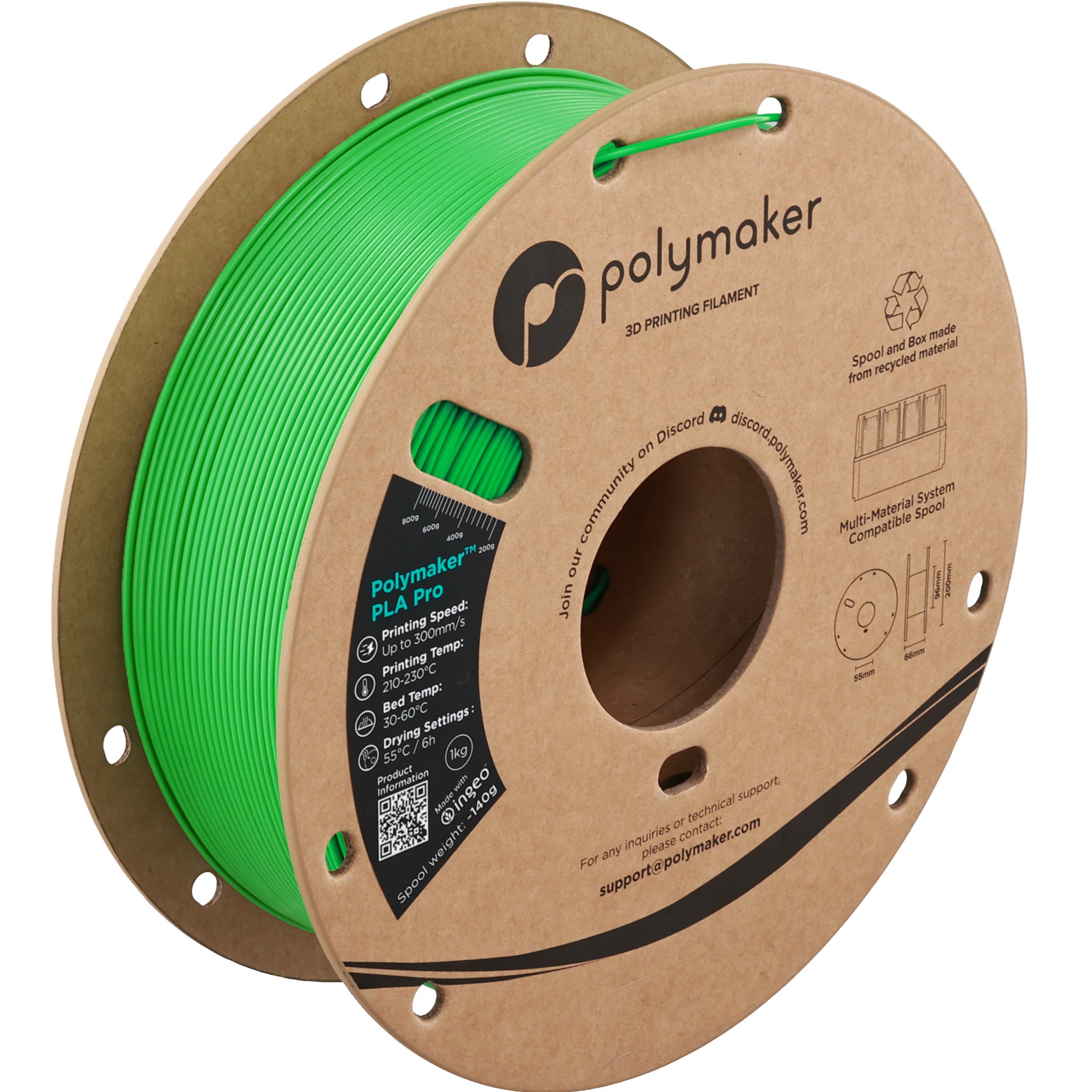 Polymaker™ PLA Pro (Formerly PolySonic™ PLA Pro)