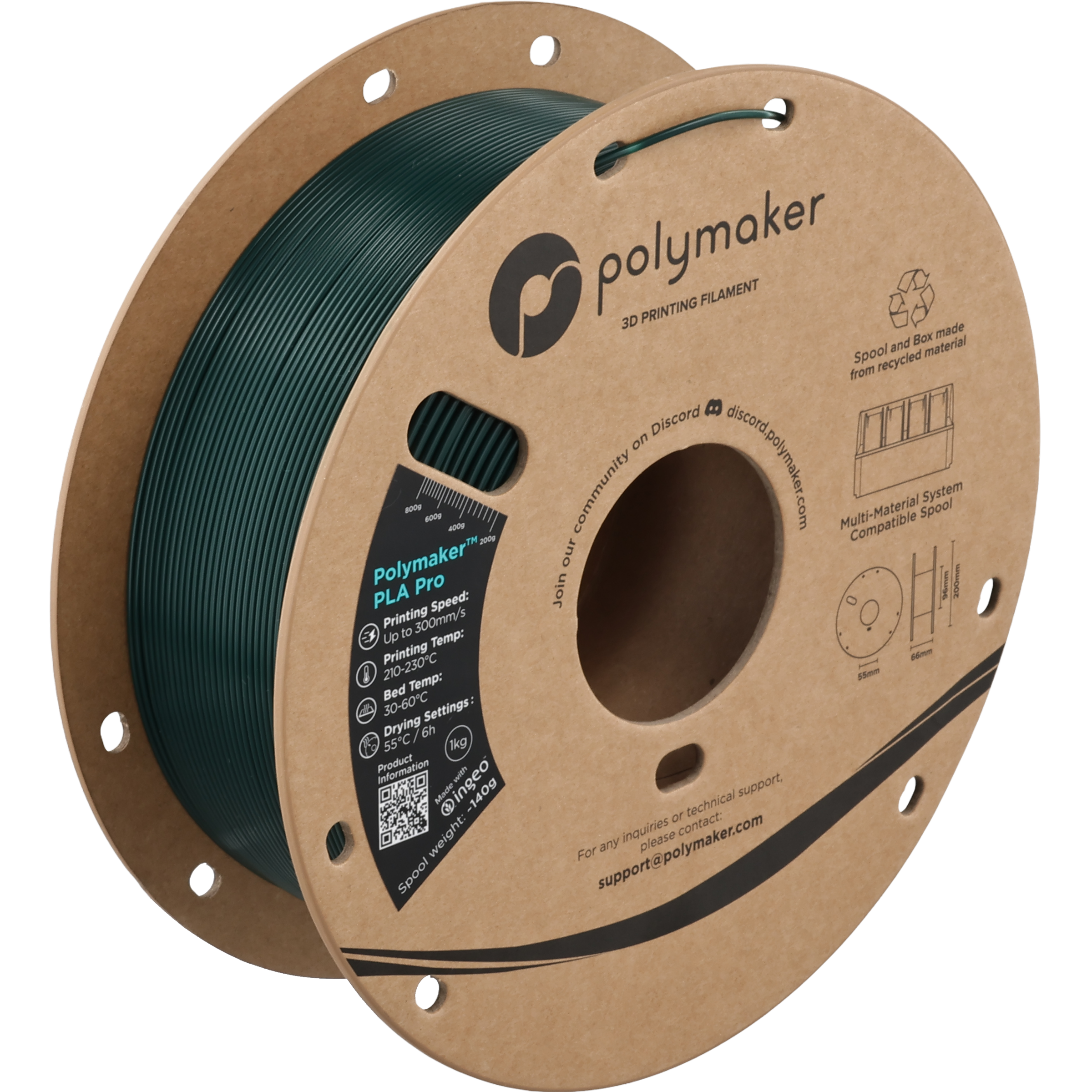 Polymaker™ PLA Pro (Formerly PolySonic™ PLA Pro)
