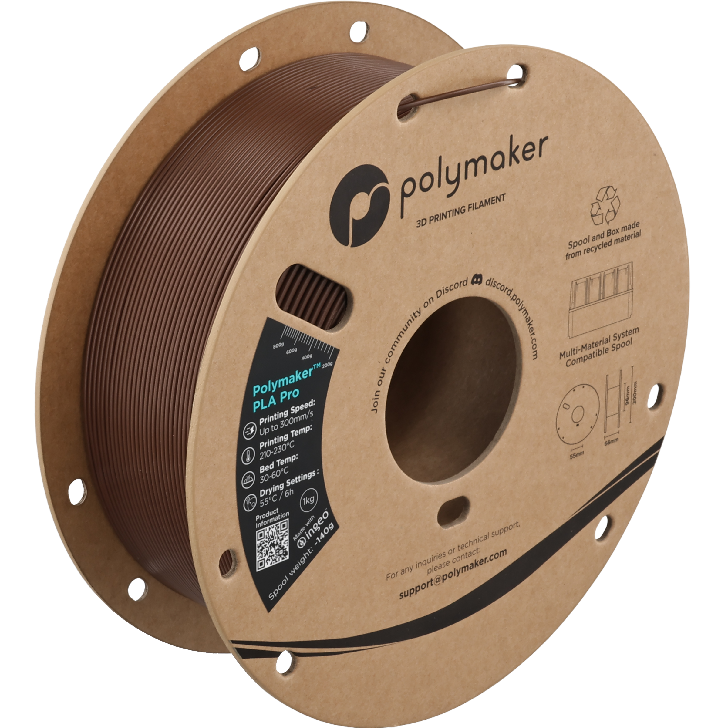 Polymaker™ PLA Pro (Formerly PolySonic™ PLA Pro)