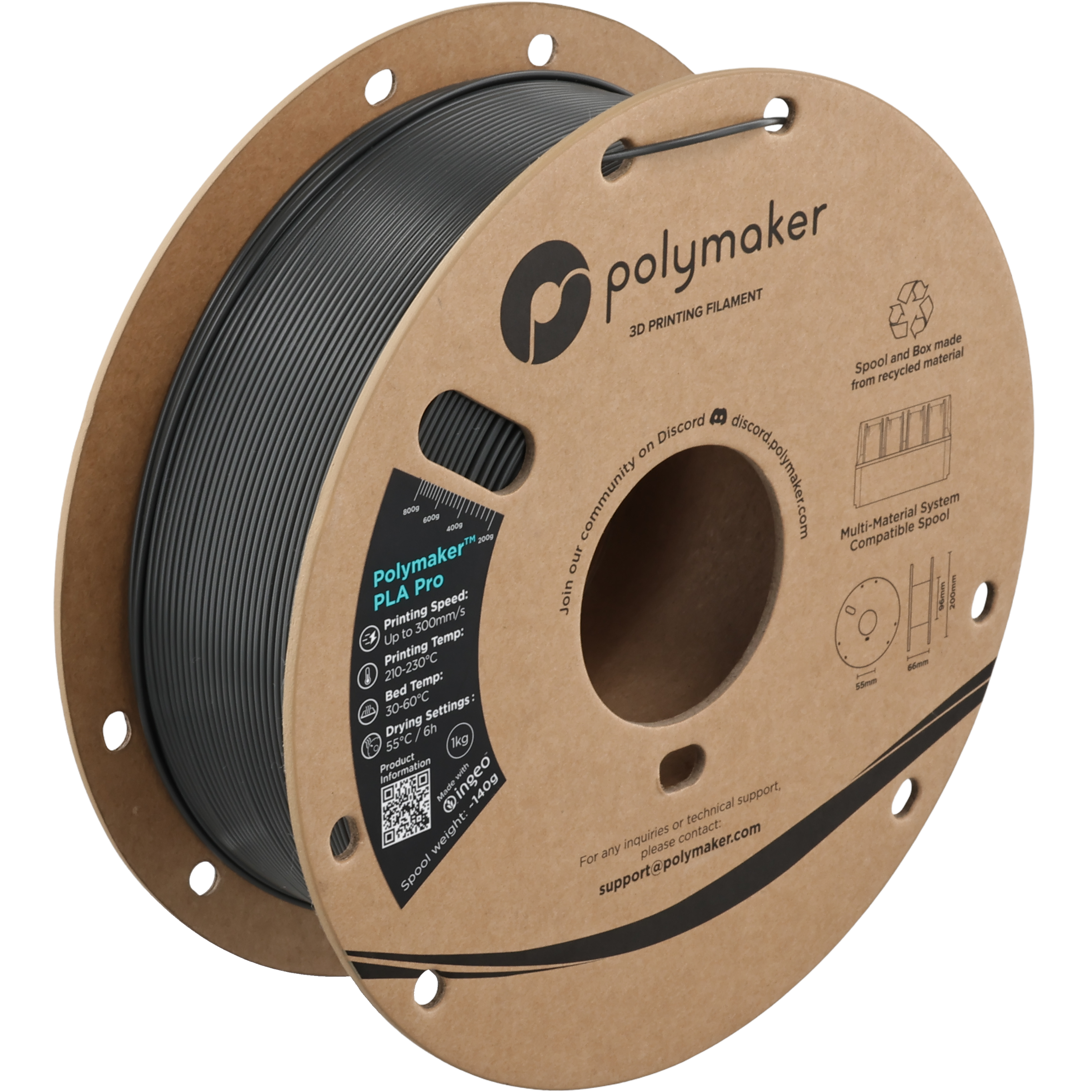 Polymaker™ PLA Pro (Formerly PolySonic™ PLA Pro)