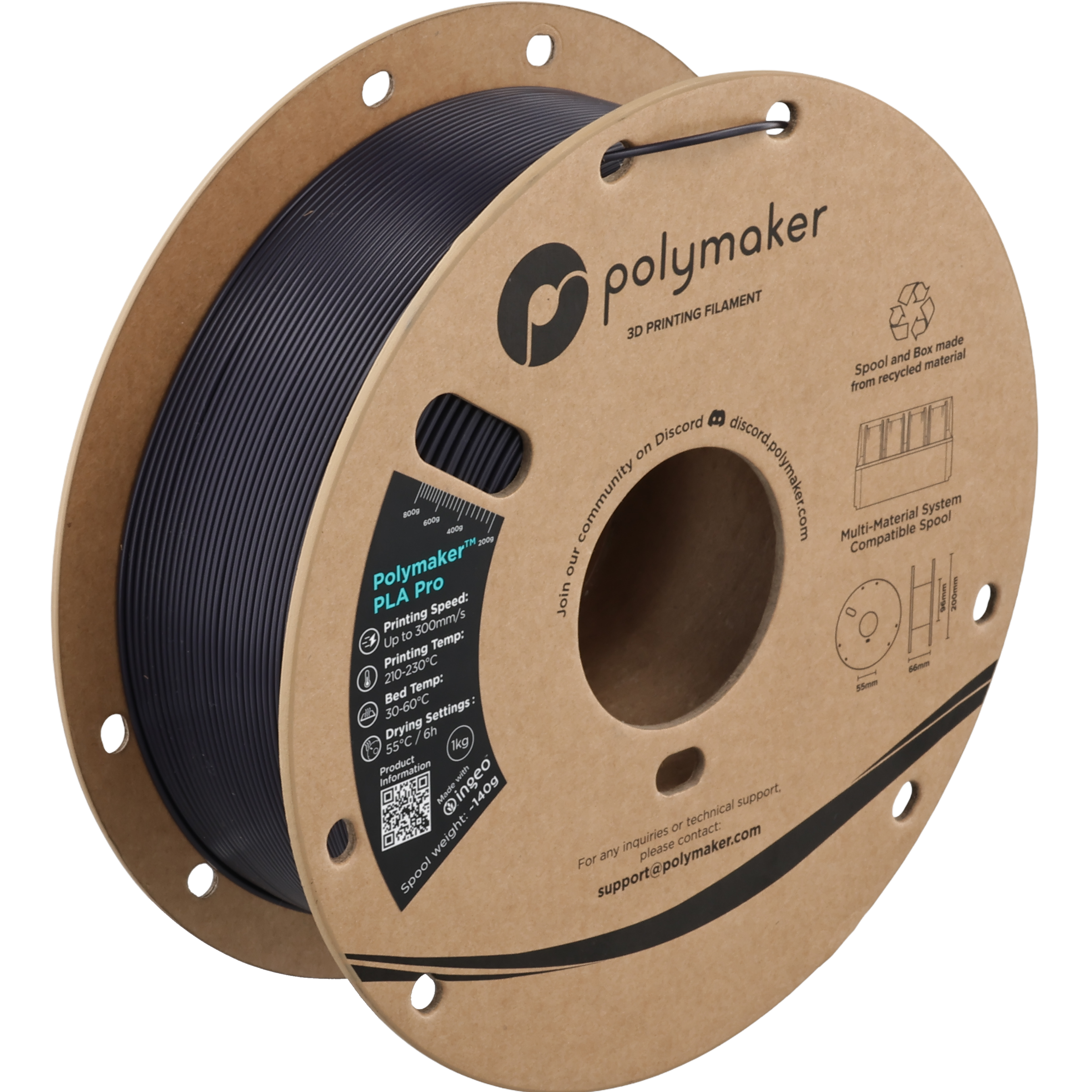 Polymaker™ PLA Pro (Formerly PolySonic™ PLA Pro)