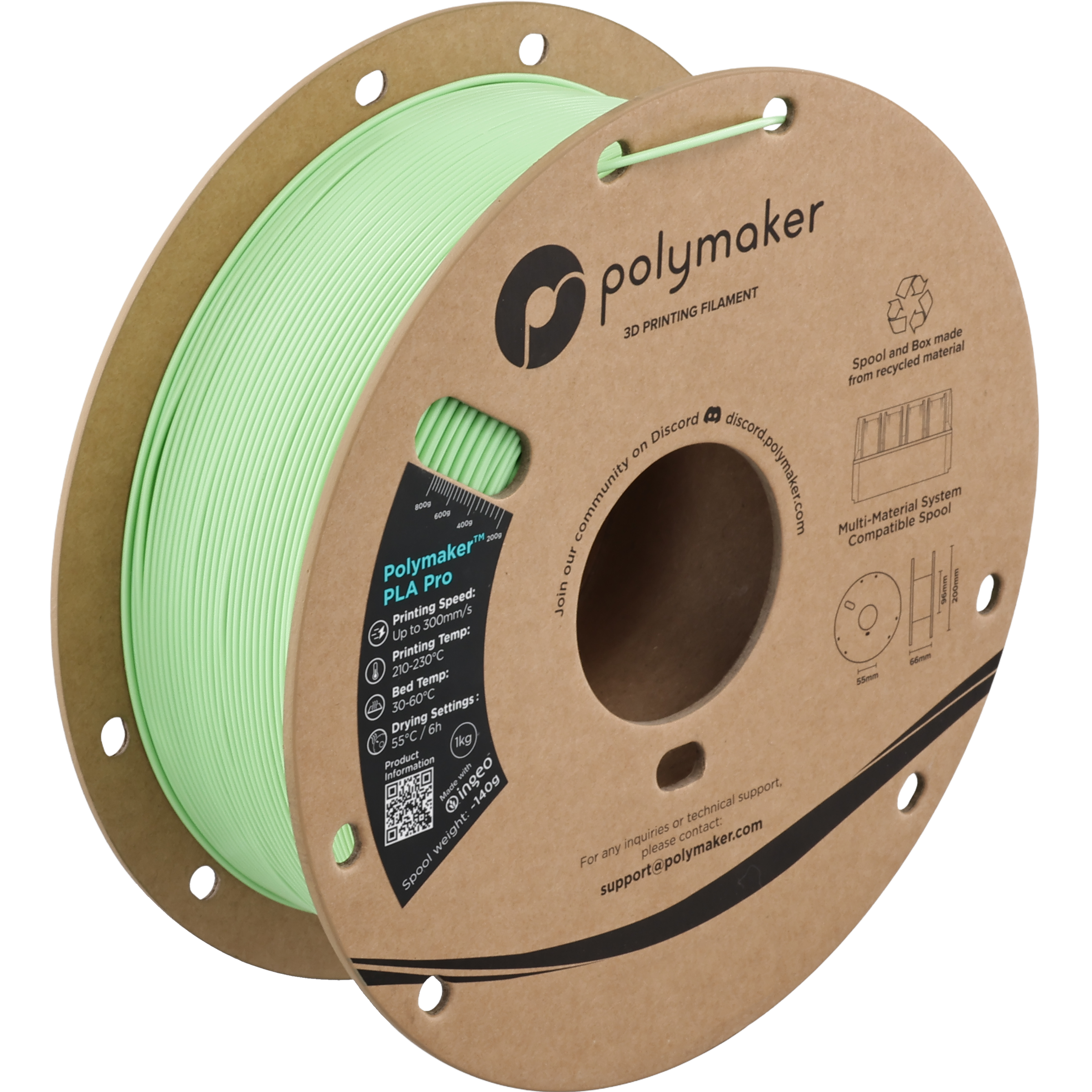 Polymaker™ PLA Pro (Formerly PolySonic™ PLA Pro)