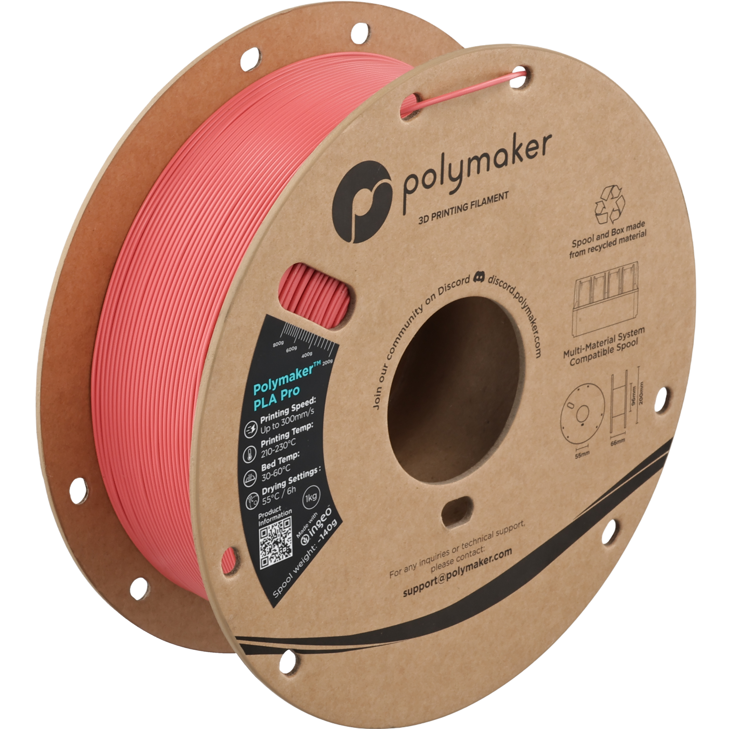 Polymaker™ PLA Pro (Formerly PolySonic™ PLA Pro)