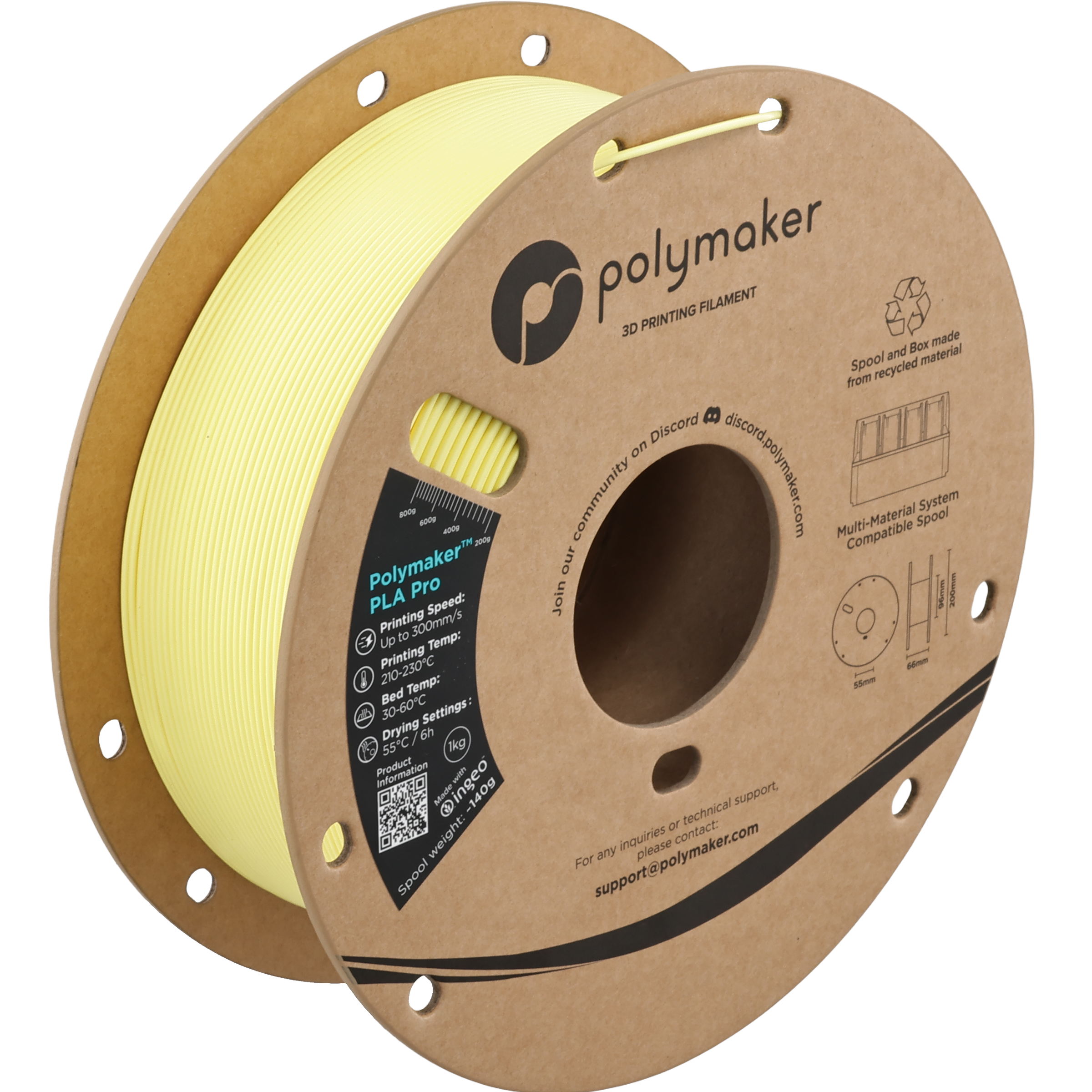 Polymaker™ PLA Pro (Formerly PolySonic™ PLA Pro)