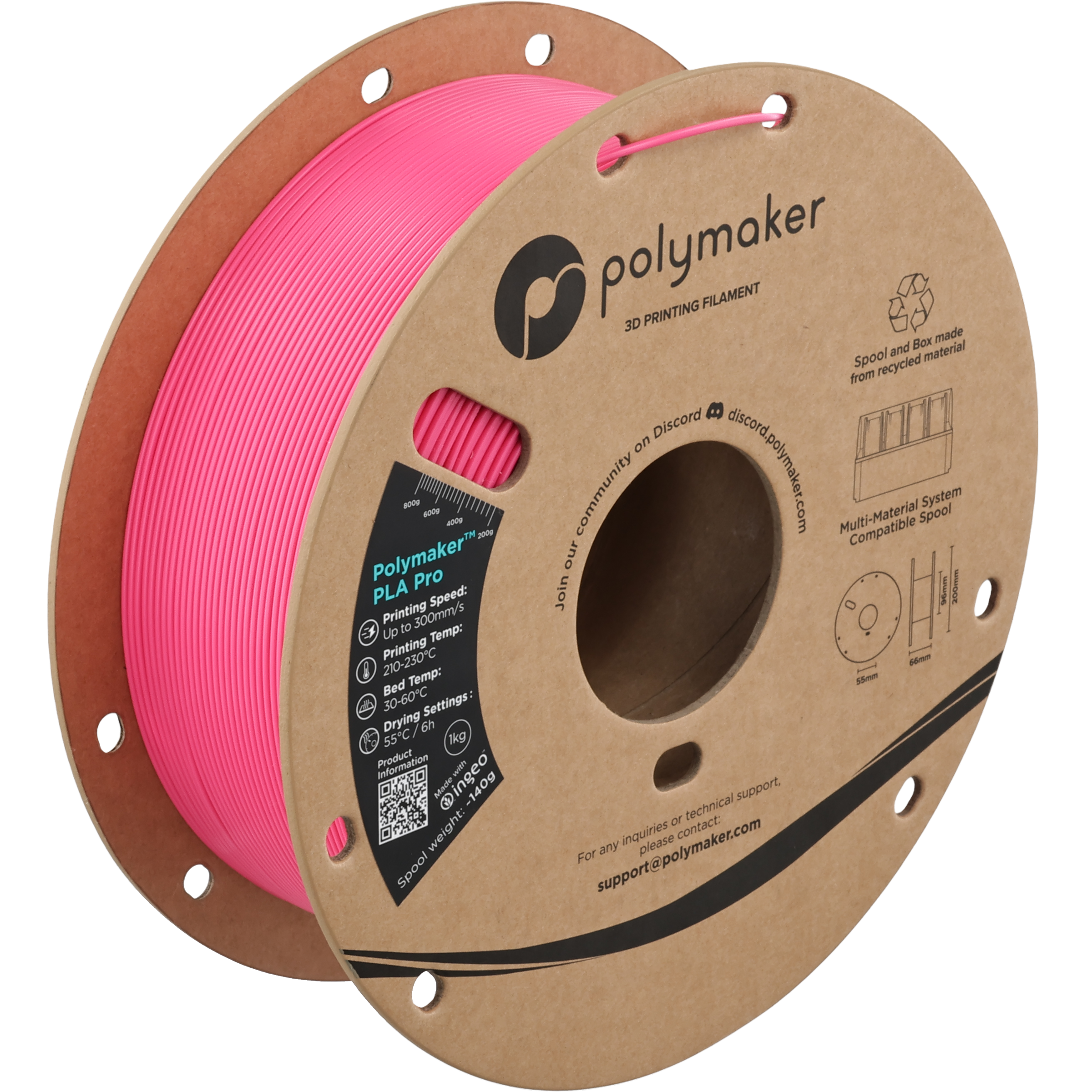 Polymaker™ PLA Pro (Formerly PolySonic™ PLA Pro)