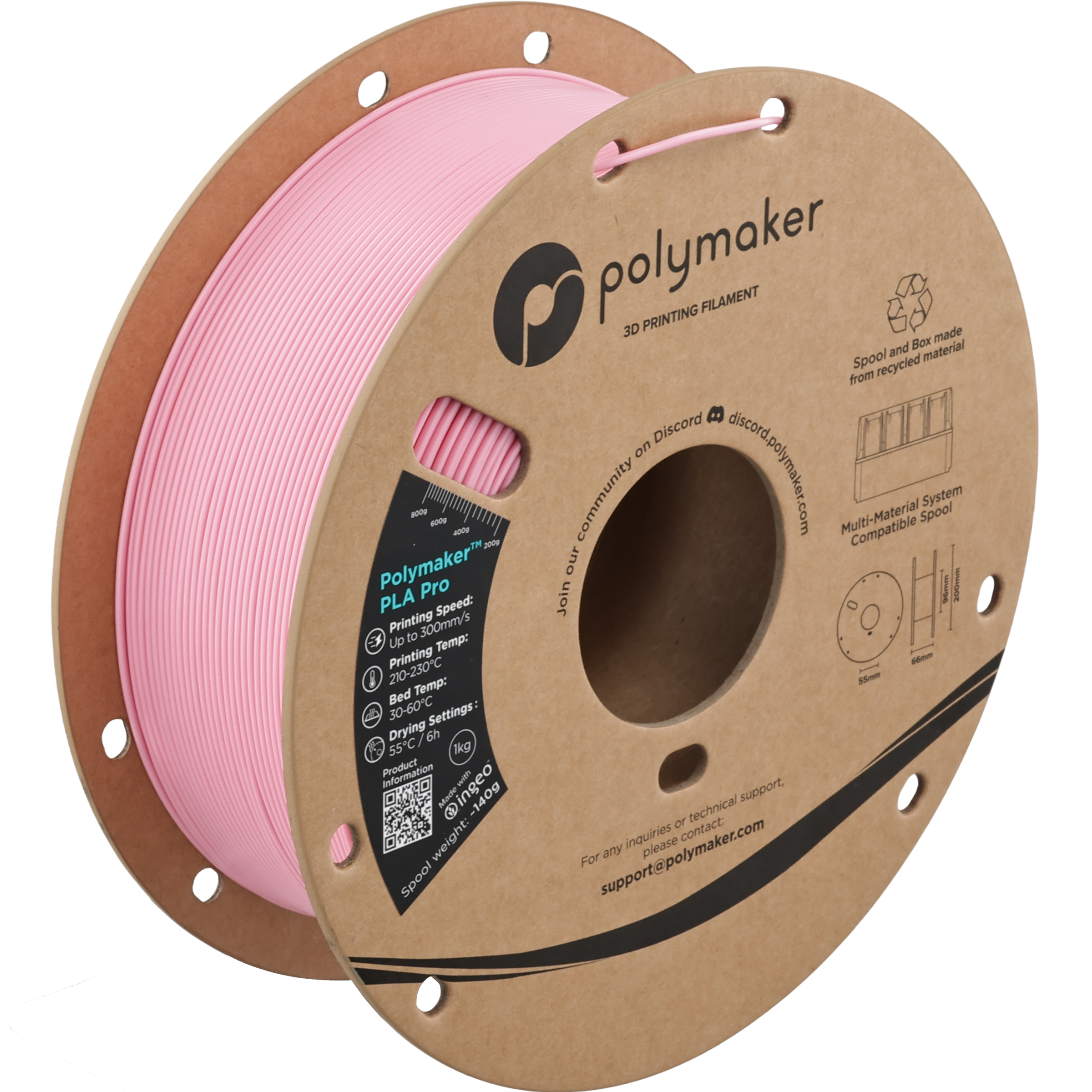 Polymaker™ PLA Pro (Formerly PolySonic™ PLA Pro)