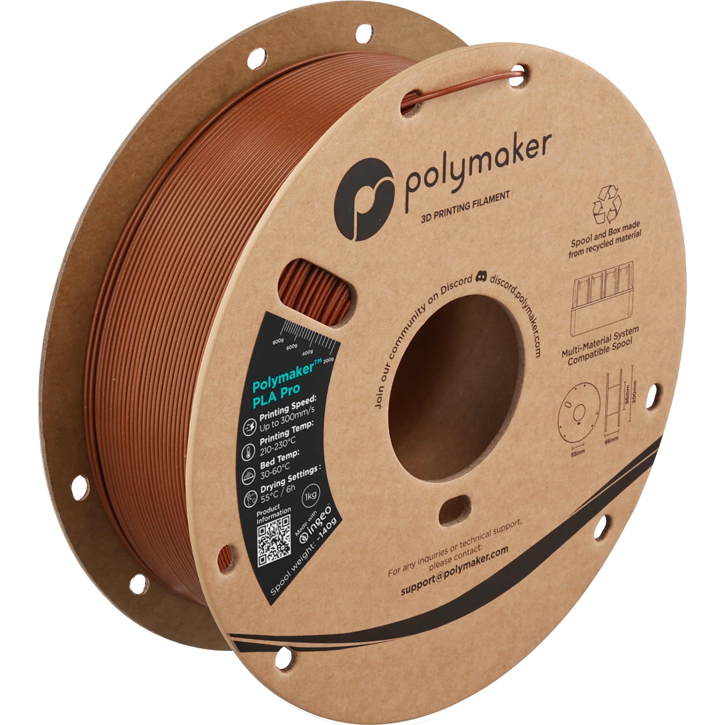 Polymaker™ PLA Pro (Formerly PolySonic™ PLA Pro)