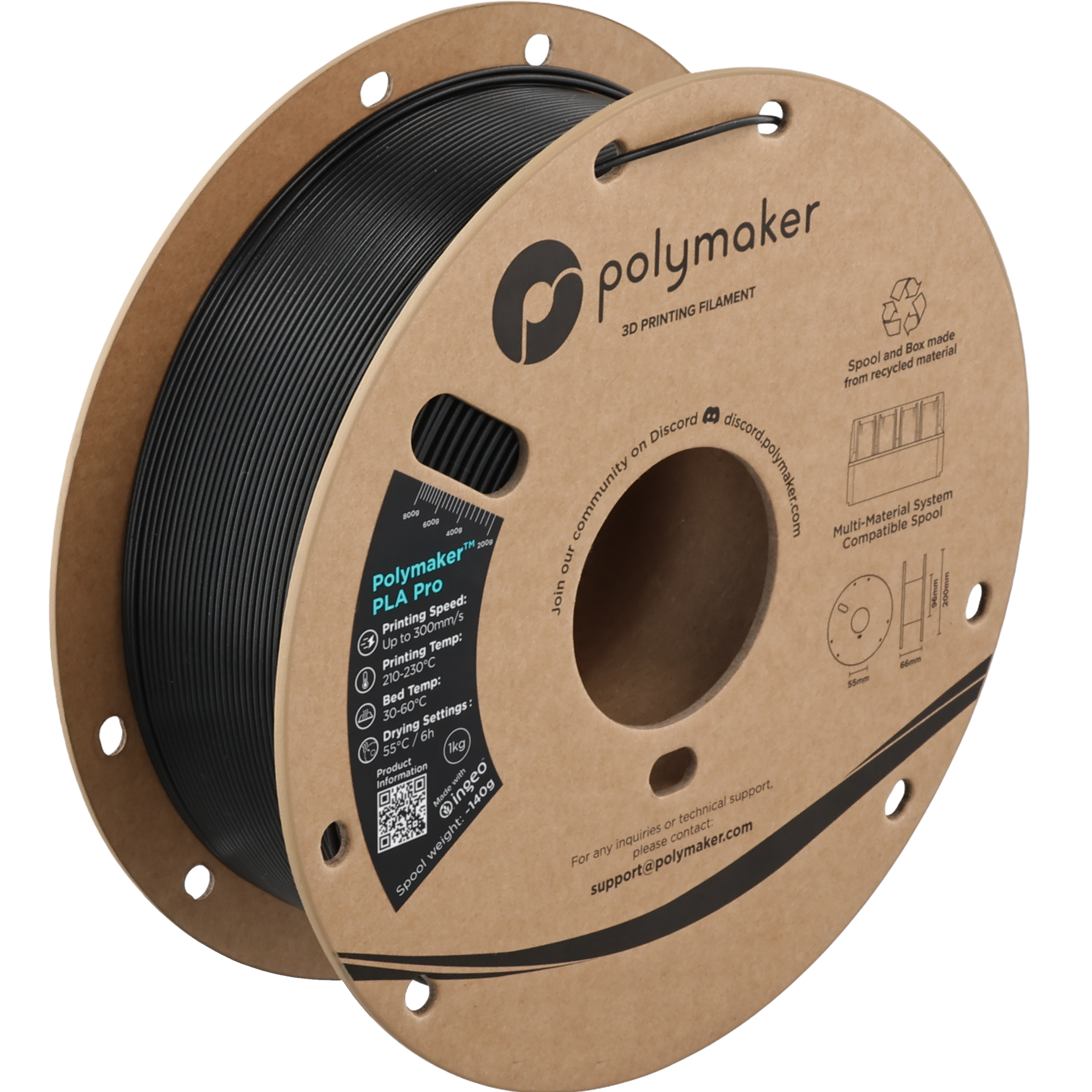 Polymaker™ PLA Pro (Formerly PolySonic™ PLA Pro)
