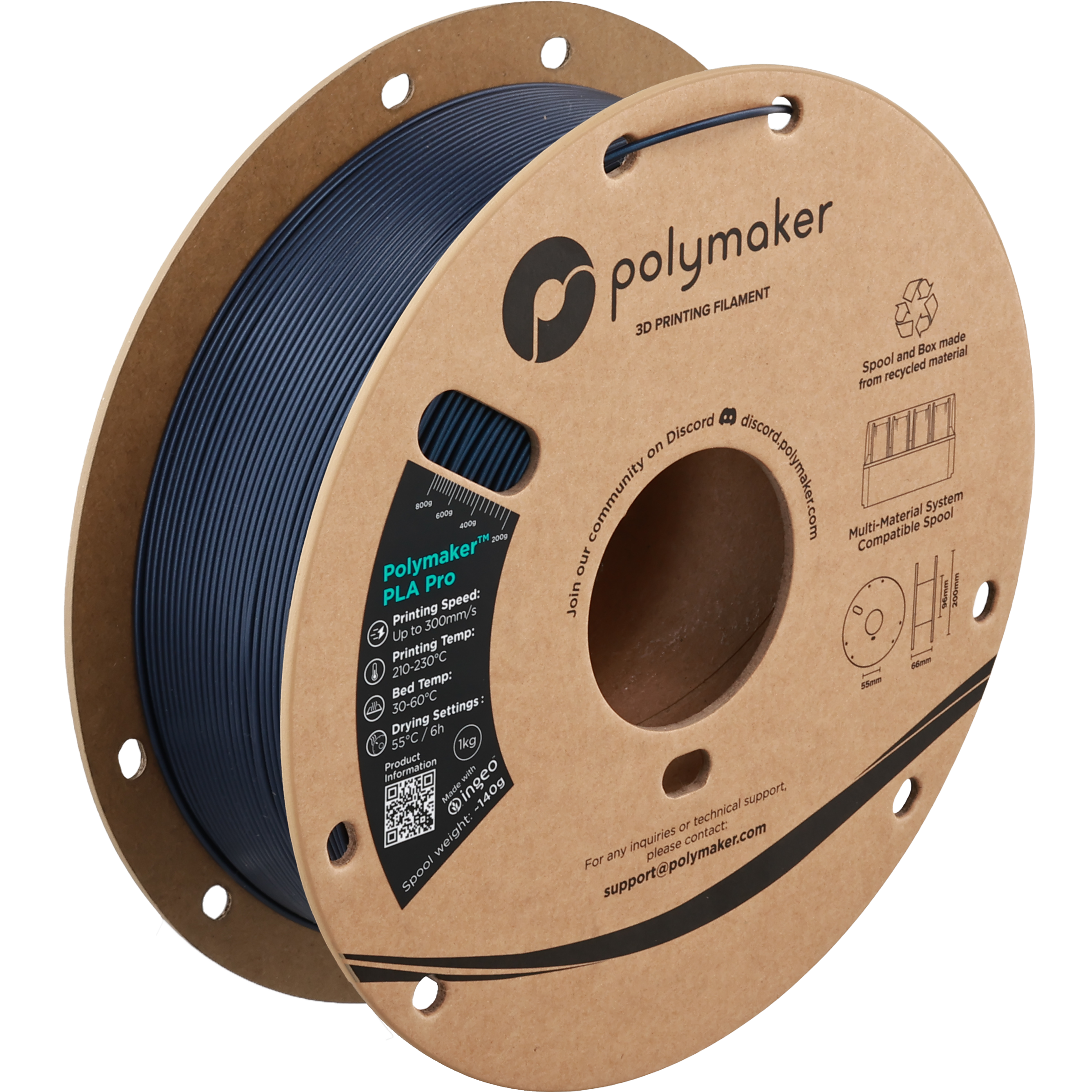 Polymaker™ PLA Pro (Formerly PolySonic™ PLA Pro)