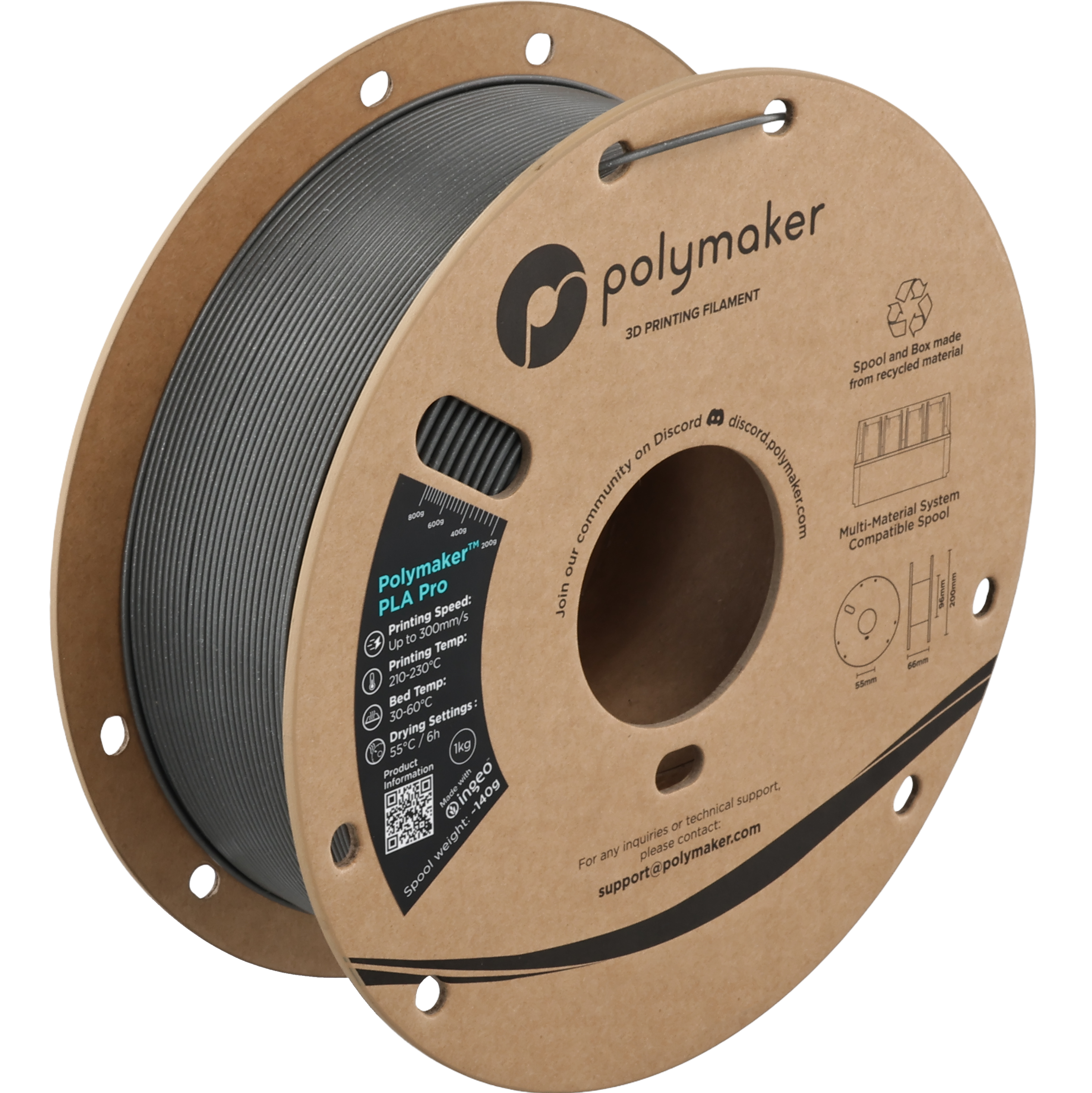 Polymaker™ PLA Pro (Formerly PolySonic™ PLA Pro)