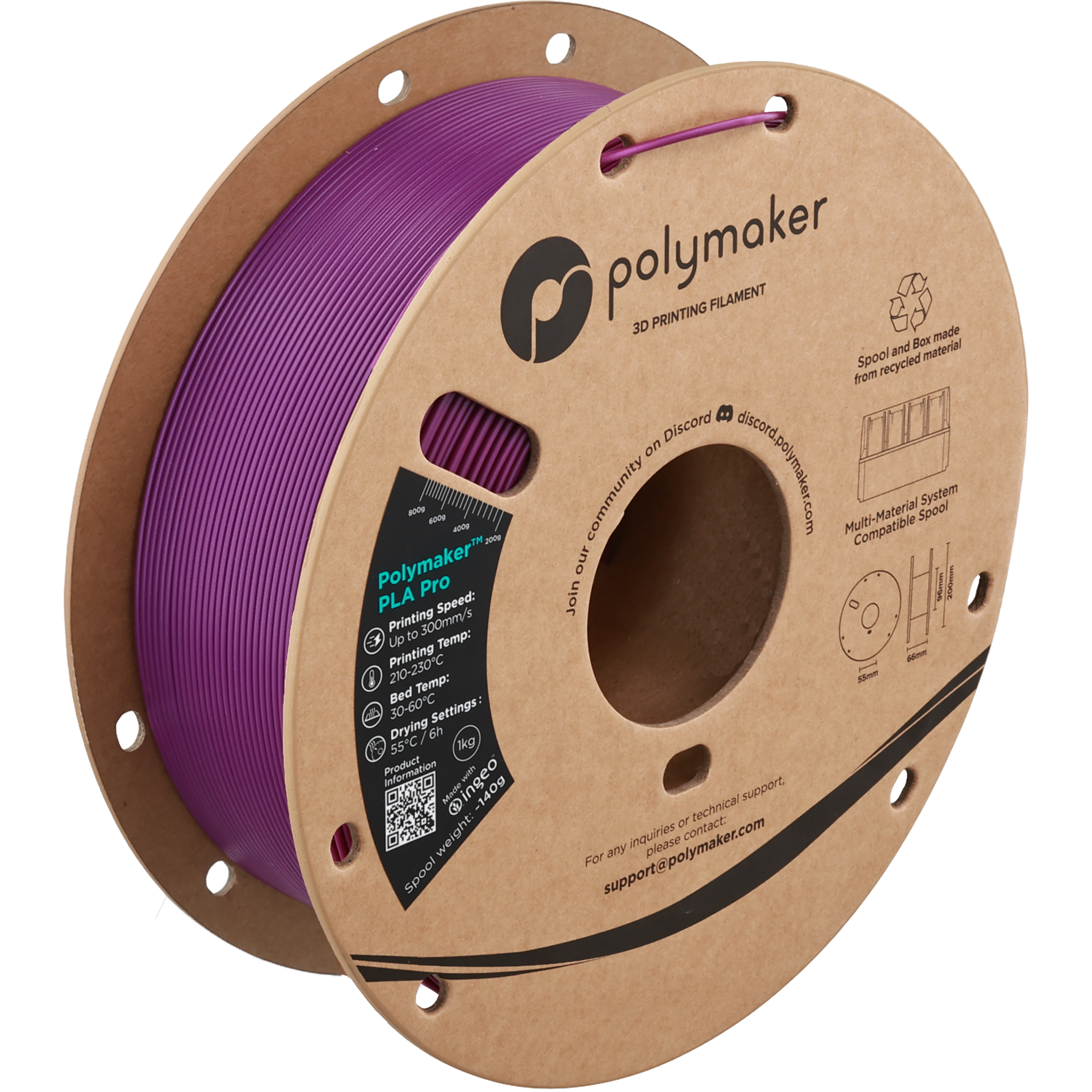 Polymaker™ PLA Pro (Formerly PolySonic™ PLA Pro)