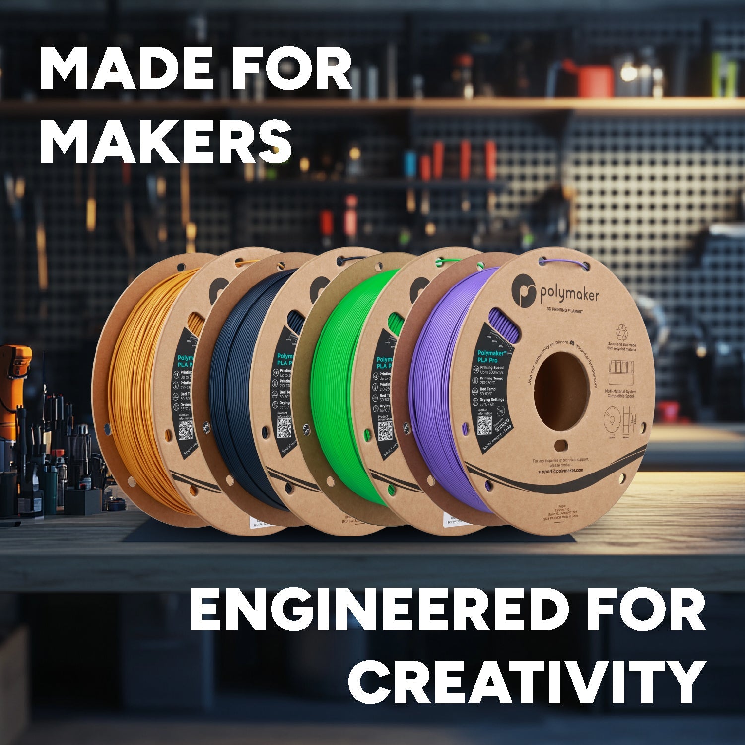 Polymaker™ PLA Pro (Formerly PolySonic™ PLA Pro)