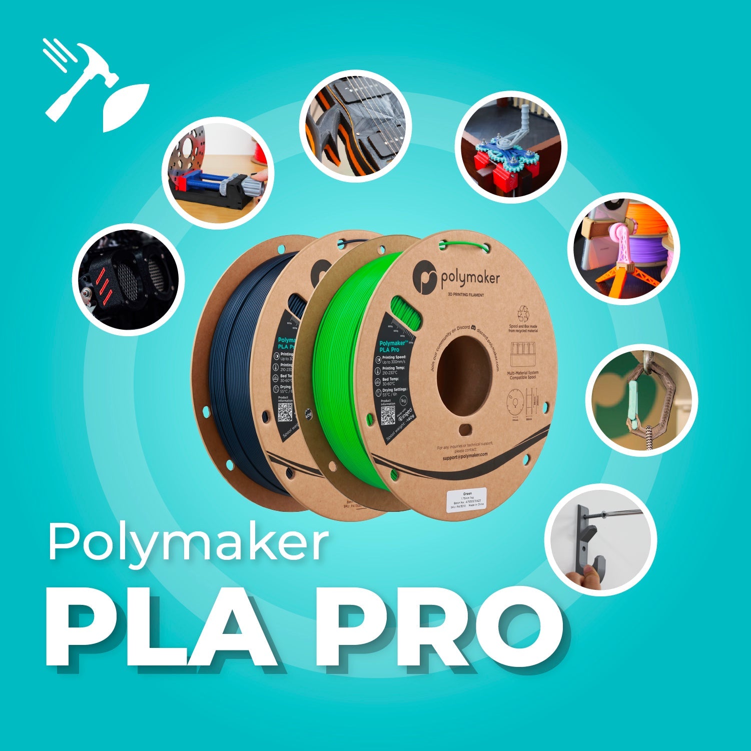Polymaker™ PLA Pro (Formerly PolySonic™ PLA Pro)
